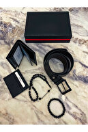 جعبه چرمی لوکس ، دستبند بریس نگهدارنده کمربند ساعت مردانه را تنظیم کنید-thumb