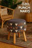 ETNA PUNCH-TRIANGULAR ANTHRACITE-BOHEMIAN WALNUT FOOT