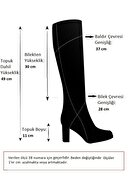 Fox Shoes Siyah Yüksek Topuklu Kadın Çizme L282770109