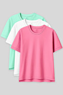 White-Sugar pink-Aqua green