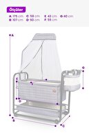 Mother's Side Rockable Baby Cradle قابل حمل حماک سبد گهواره سفیر-thumb