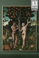 پوستر کاغذ Cranach Adem and Eve - نقاشی های معروف - پرنده (30x42 سانتی متر)-thumb