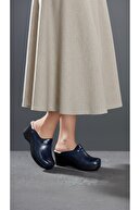 Navy Blue Perforated - Black Base