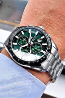 دستبند بند ناف استیل رنگ نقره ای ضد آب ساعت مچی مردانه ویژه جعبه ای ویژه Cbk447-thumb