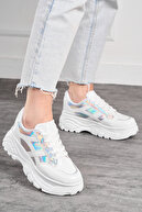 15- WHITE PATENT-LEAF HOLOGRAM