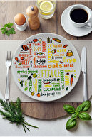Multicolor - Food Typo Pattern