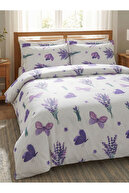 White Purple Flower Pattern