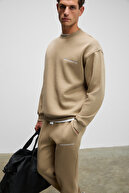 ست ورزشی مردانه مارشال نخی دوزی شده با راسو با داخل پشمی-thumb