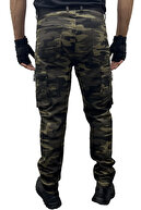 شلوار باری مردانه رزمی منظم استتار فیت نظامی-thumb