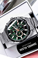 دستبند بند ناف استیل رنگ نقره ای ضد آب ساعت مچی مردانه ویژه جعبه ای ویژه Cbk447-thumb