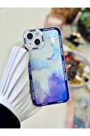 قاب سیلیکونی طرح دار چاپ شفاف Crystal Moon سازگار با آیفون 13 و 14-thumb