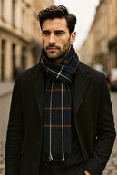 Mkk black ground brown striped