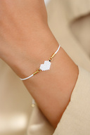 White Mini Heart