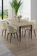 Travertine Table Cream Chair