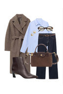 کیسه آویز شانه چرمی چند گرگ قهوه ای قهوه ای-thumb