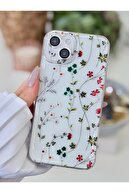 قاب سیلیکونی طرح دار Ivy Transparent سازگار با آیفون 13 و 14-thumb