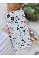 قاب سیلیکونی طرح دار Ivy Transparent سازگار با آیفون 13 و 14-thumb