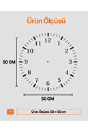 مبلمان چوبی گردویی رنگ ساده کادویی ساعت دیواری بی صدا 50 سانتی متر-thumb