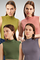 Khaki Grey Dusty Rose Oil Green