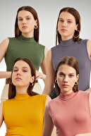 Khaki Dusty Rose Mustard Grey