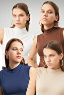 Cream Bitter Brown Navy Blue White