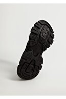 Mango Erkek Siyah Tırtıklı Taban Spor Ayakkabı