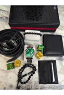 جعبه چرمی لوکس ، دستبند بریس نگهدارنده کمربند ساعت مردانه را تنظیم کنید-thumb