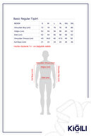 یقه گرد تی شرت نخی تکی با تناسب معمولی-thumb