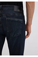 شلوار جین آبی تیره وینتیج مشکی مه آلود جیک لوکس 0042287868-thumb