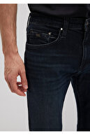 شلوار جین آبی تیره وینتیج مشکی مه آلود جیک لوکس 0042287868-thumb