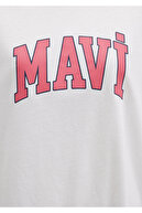 تیشرت سفید چاپ لوگو اورسایز / برش پهن 1600843-80194