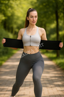 Black TIE WAIST BELT