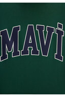 سویشرت سبز کلاهدار چاپ لوگو 1600361-71892-thumb