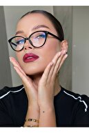 عینک ویکتوریا بلک گربه ای سایز 49 (مناسب برای صورت های کوچک تا متوسط) عینک محافظ نور آبی-thumb