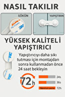 1 تکه درب درب پلاستیکی 1 قطعه بافر دسته درب درب-thumb