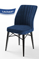 Navy Blue Chair Legs Black