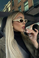 Laurent Slim Design Ince UV400 Unisex Cream Beige Brown-thumb