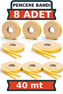 8 قطعه x 5 متر (40 متر) نوار چسب پنجره عایق حرارت صدا عایق گرد و غبار اسفنج اقتصادی-thumb