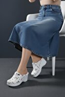 White Flower Perforated - White Base