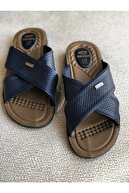 NAVY BLUE LEATHER