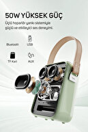 اسپیکر بلوتوث قابل حمل SongBird-HQ 50 وات با میکروفون دوگانه کارائوکه و 6 جلوه صوتی-thumb