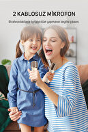 اسپیکر بلوتوث قابل حمل SongBird-HQ 50 وات با میکروفون دوگانه کارائوکه و 6 جلوه صوتی-thumb