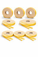 8 قطعه x 5 متر (40 متر) نوار چسب پنجره عایق حرارت صدا عایق گرد و غبار اسفنج اقتصادی-thumb