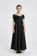 modallita Girls' Floral Long Evening Dress Graduation Dress- Trendyol