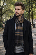 FM brown-beige-laci striped