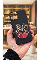 Cherry Bow Leopard Pattern
