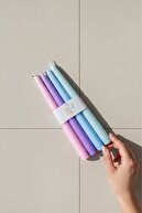 Powder Pink - Lilac - Baby Blue - Turquoise
