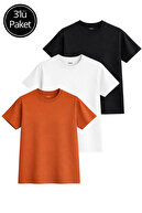 Orange-Black-White