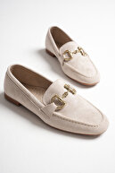 Beige suede