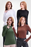 black and white brown khaki